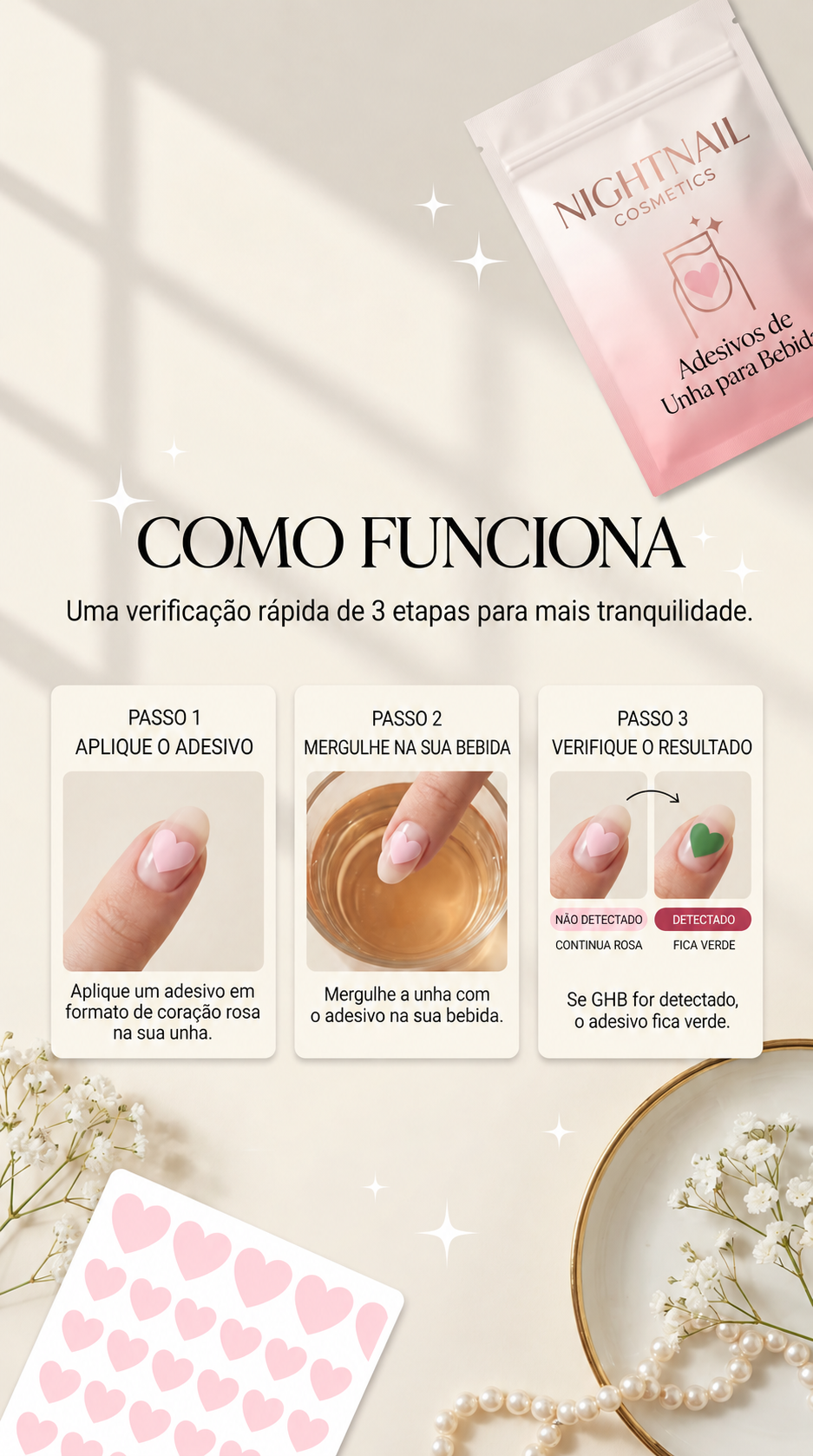 Night Nail — Adesivo para testar bebidas
